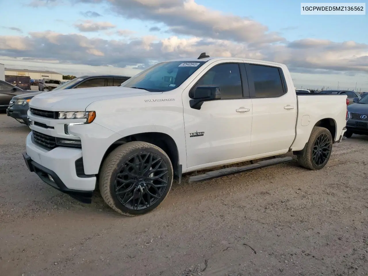 1GCPWDED5MZ136562 2021 Chevrolet Silverado C1500 Rst
