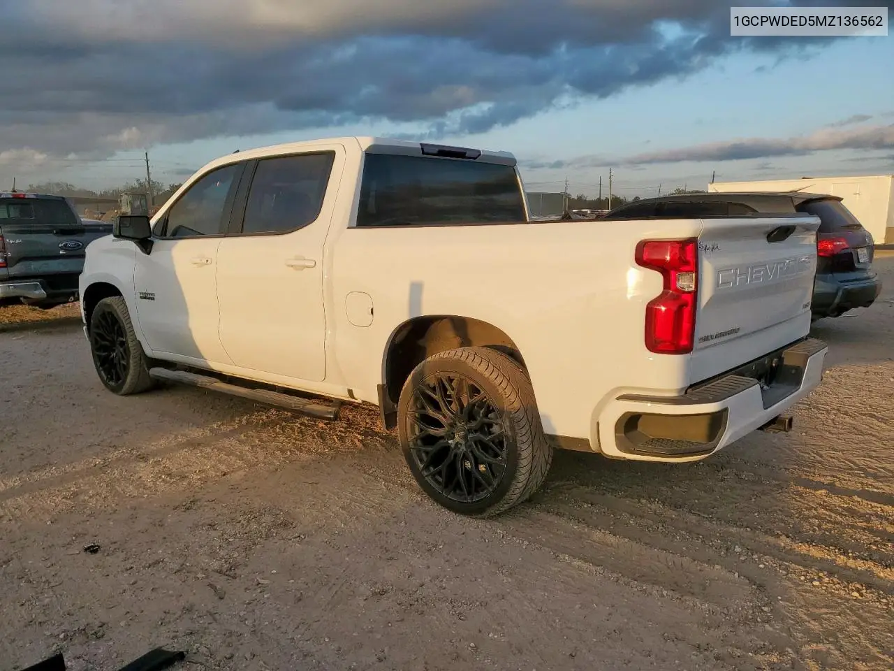 1GCPWDED5MZ136562 2021 Chevrolet Silverado C1500 Rst
