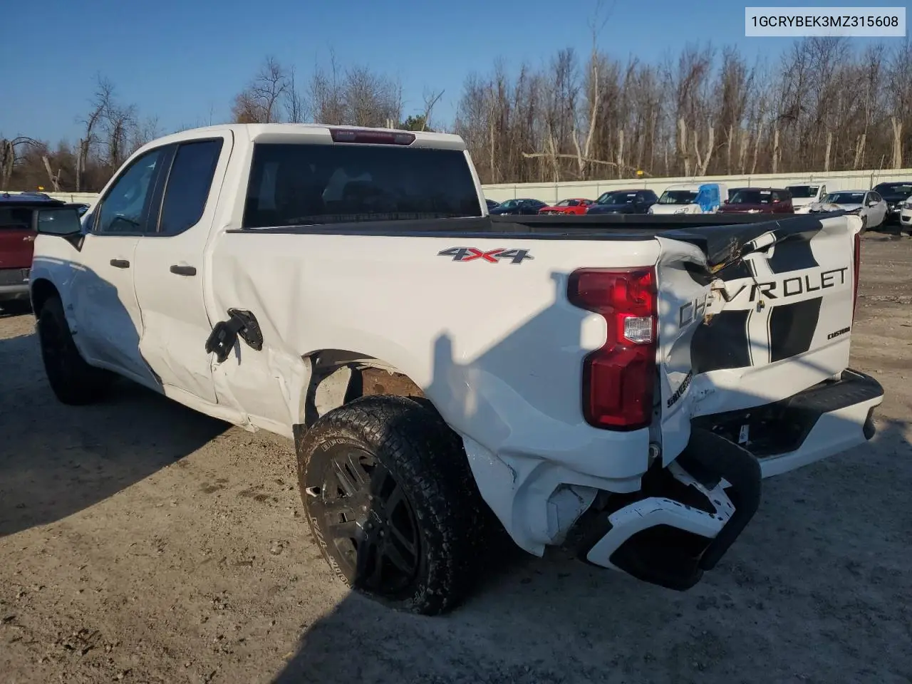 1GCRYBEK3MZ315608 2021 Chevrolet Silverado K1500 Custom