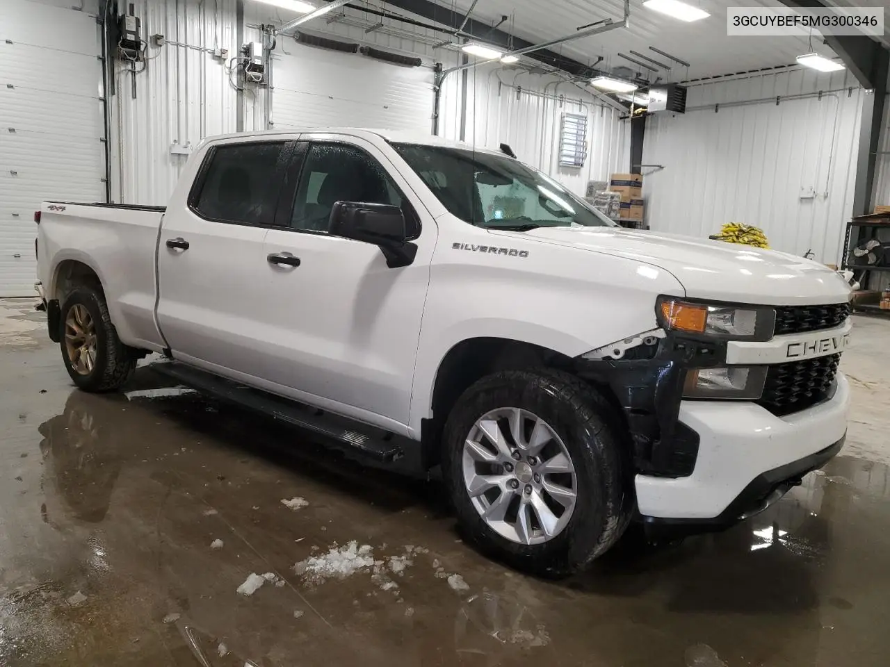 3GCUYBEF5MG300346 2021 Chevrolet Silverado K1500 Custom