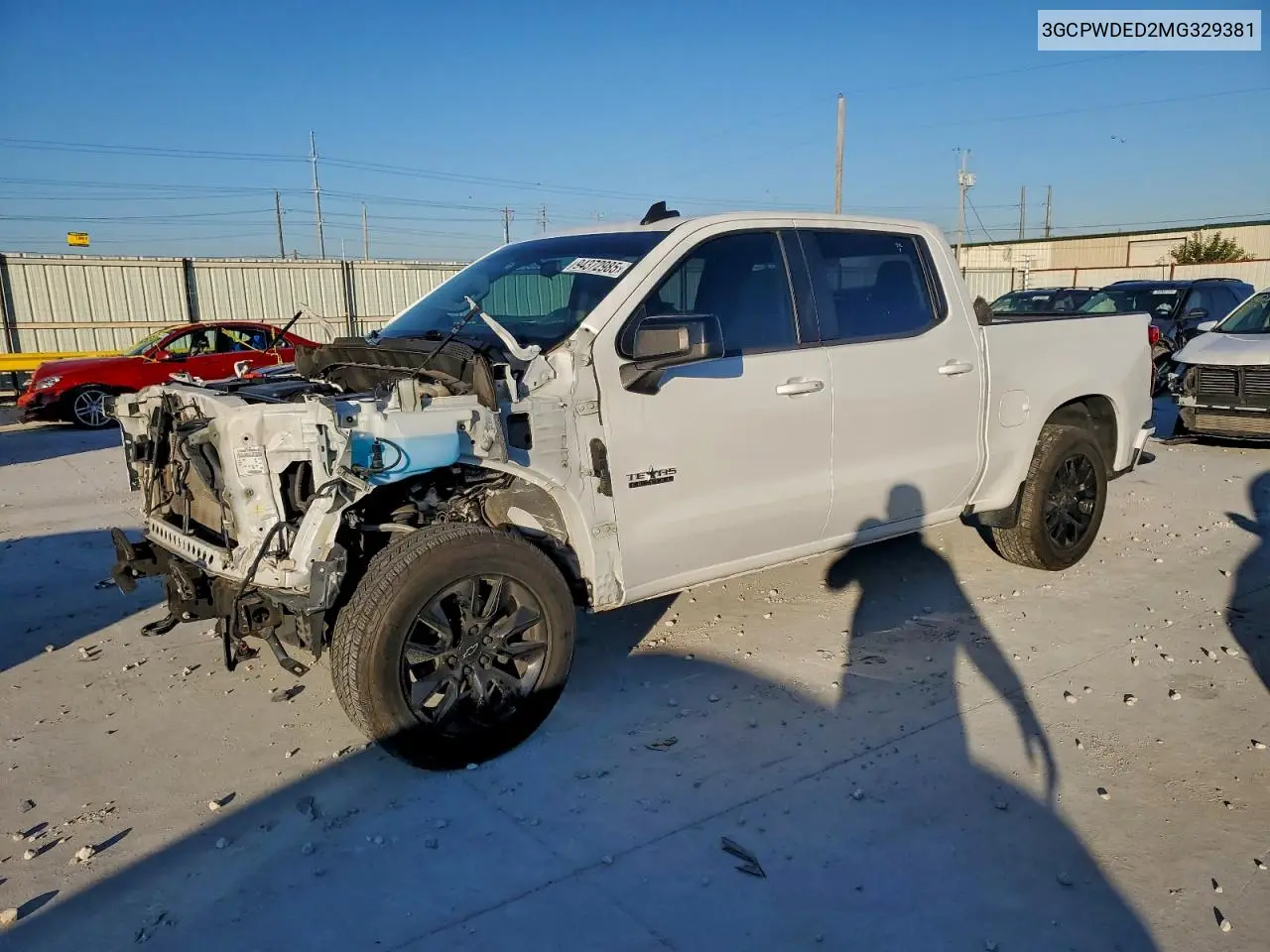 3GCPWDED2MG329381 2021 Chevrolet Silverado C1500 Rst