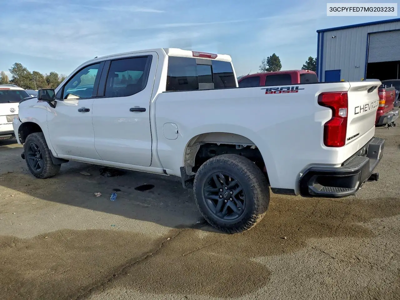 3GCPYFED7MG203233 2021 Chevrolet Silverado K1500 Lt Trail Boss