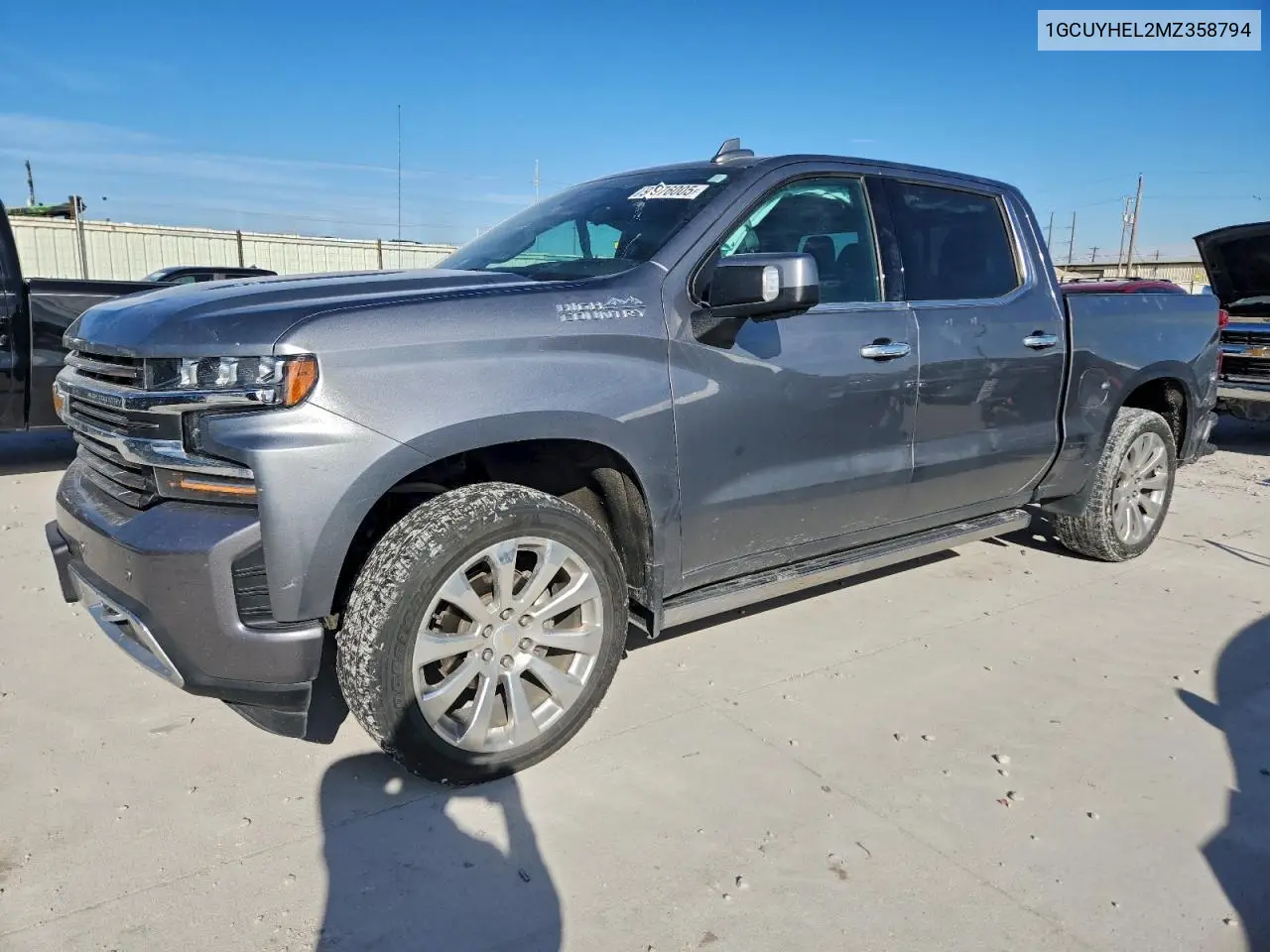 1GCUYHEL2MZ358794 2021 Chevrolet Silverado K1500 High Country