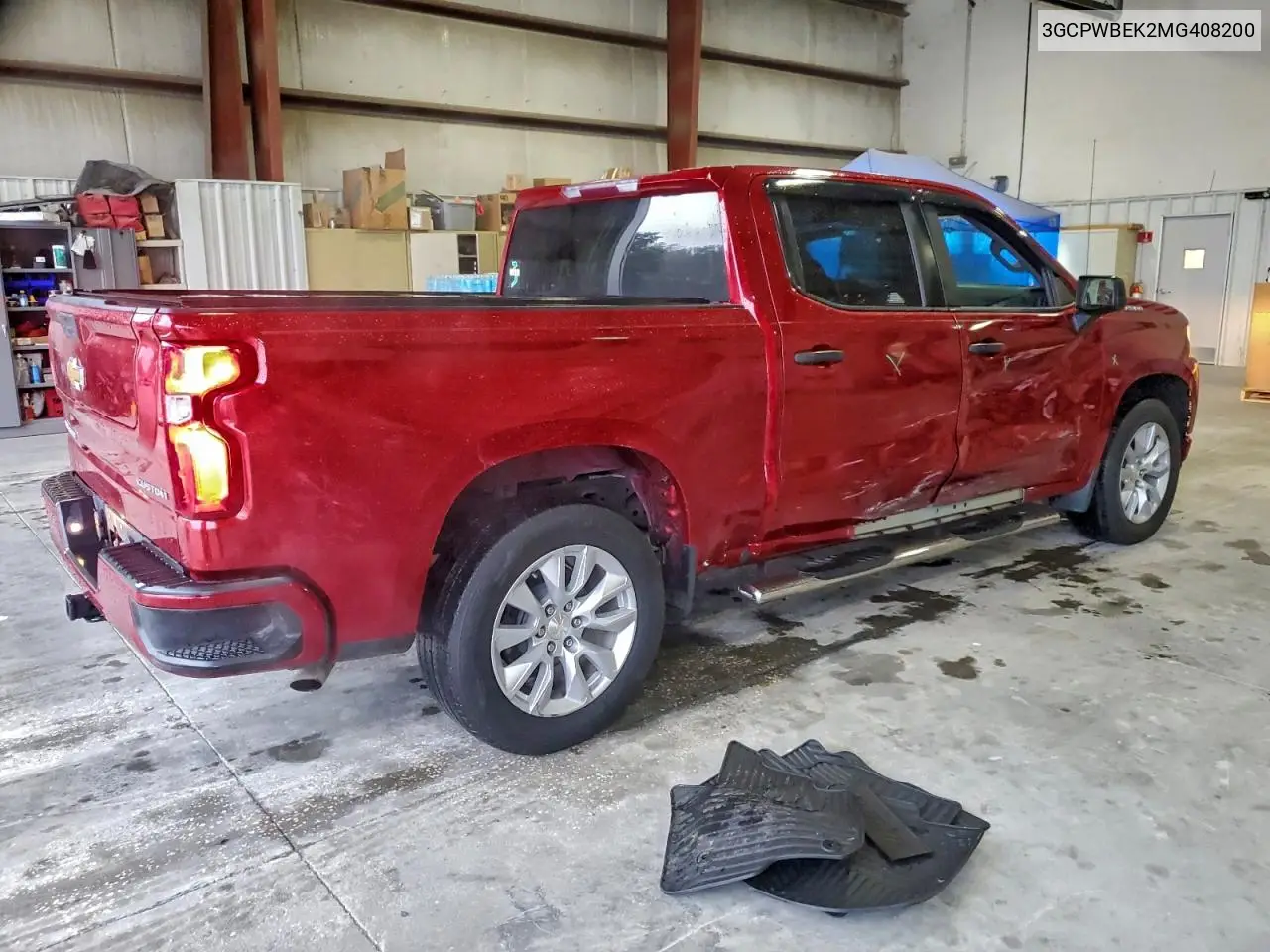 3GCPWBEK2MG408200 2021 Chevrolet Silverado C1500 Custom