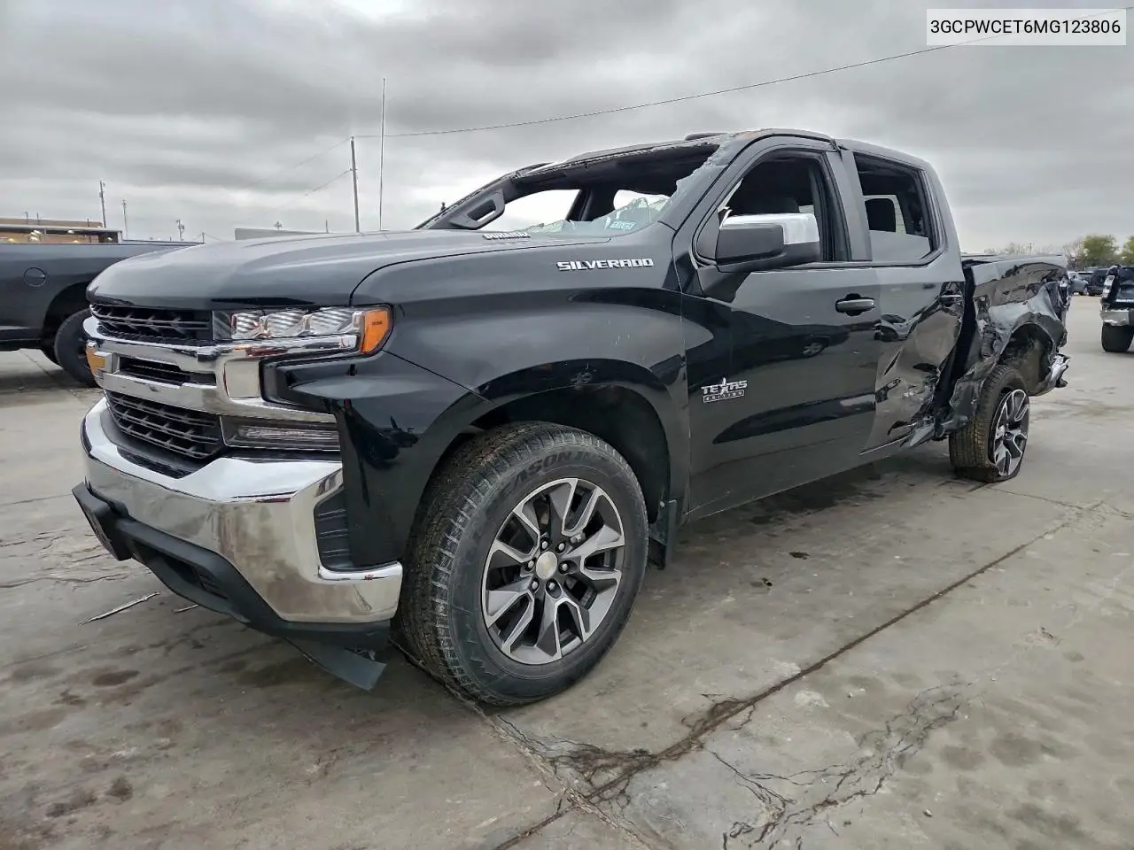 3GCPWCET6MG123806 2021 Chevrolet Silverado C1500 Lt