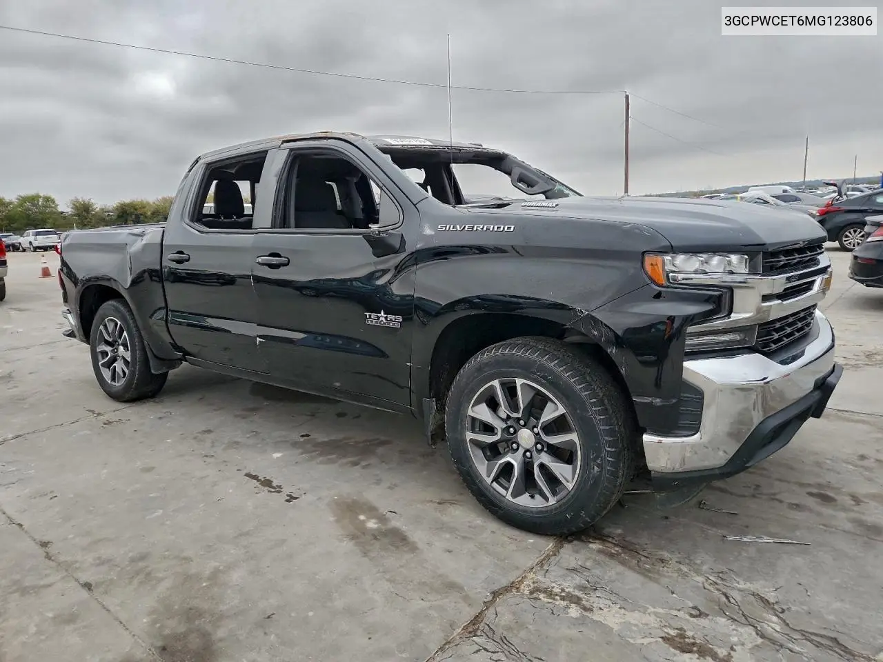 3GCPWCET6MG123806 2021 Chevrolet Silverado C1500 Lt