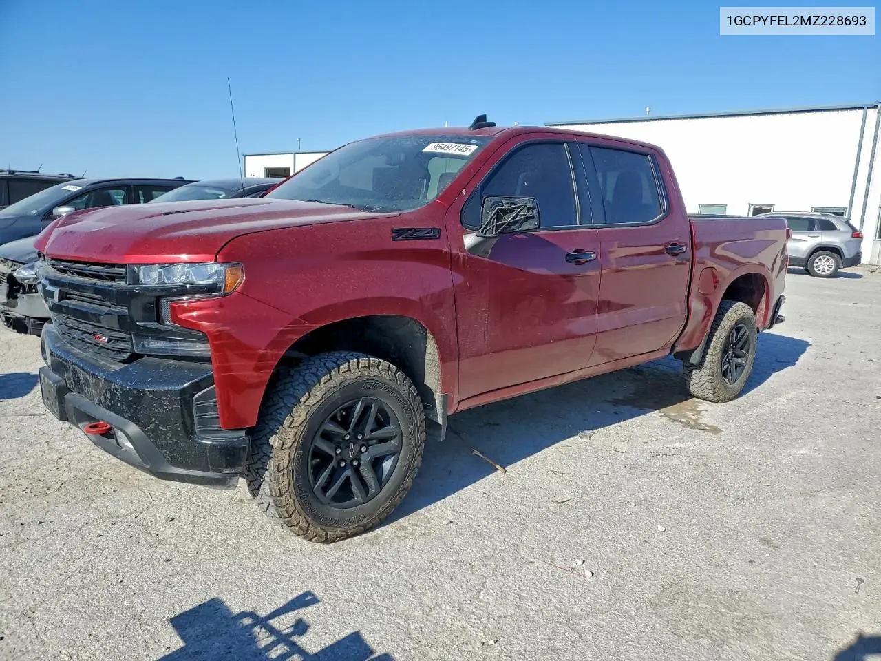 1GCPYFEL2MZ228693 2021 Chevrolet Silverado K1500 Lt Trail Boss