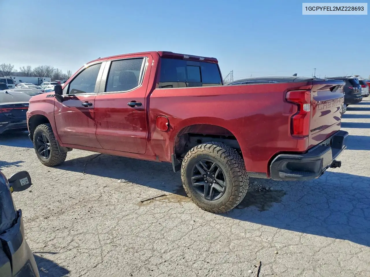 1GCPYFEL2MZ228693 2021 Chevrolet Silverado K1500 Lt Trail Boss