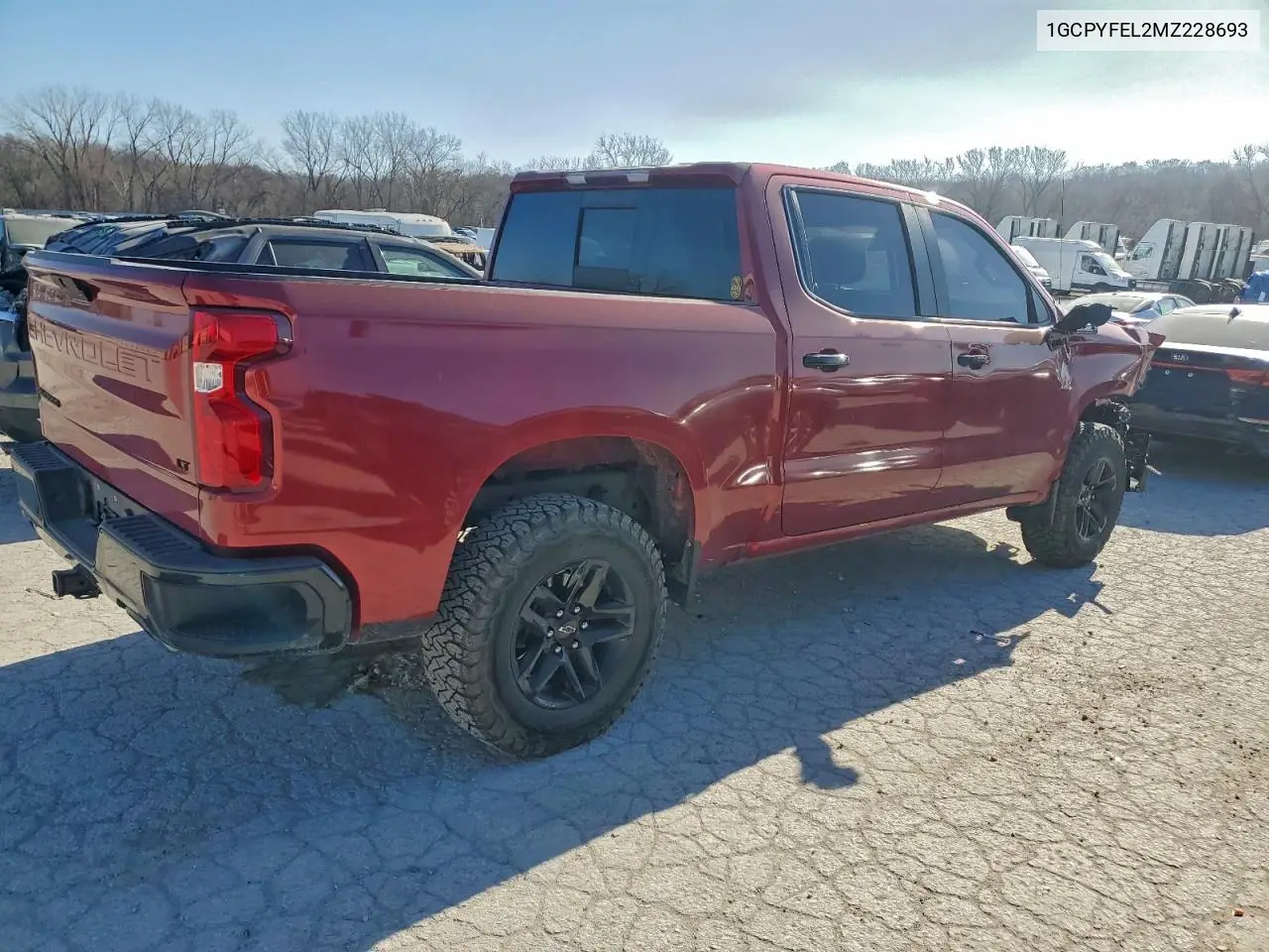 1GCPYFEL2MZ228693 2021 Chevrolet Silverado K1500 Lt Trail Boss