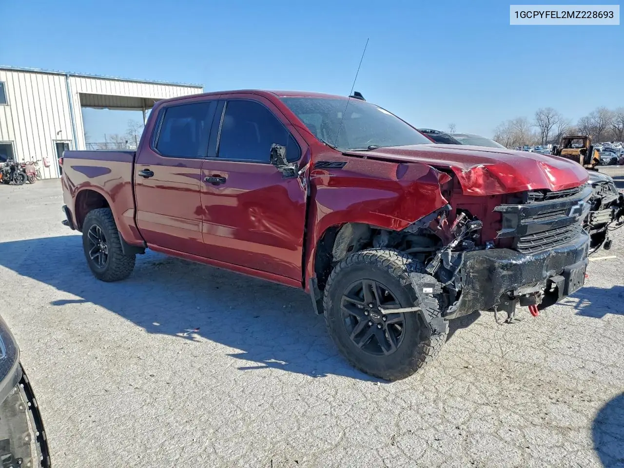 1GCPYFEL2MZ228693 2021 Chevrolet Silverado K1500 Lt Trail Boss