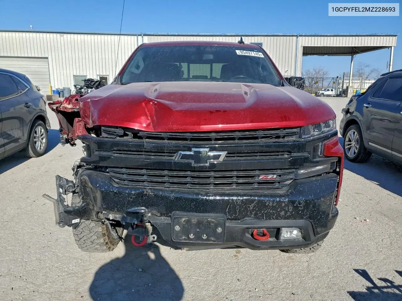 1GCPYFEL2MZ228693 2021 Chevrolet Silverado K1500 Lt Trail Boss