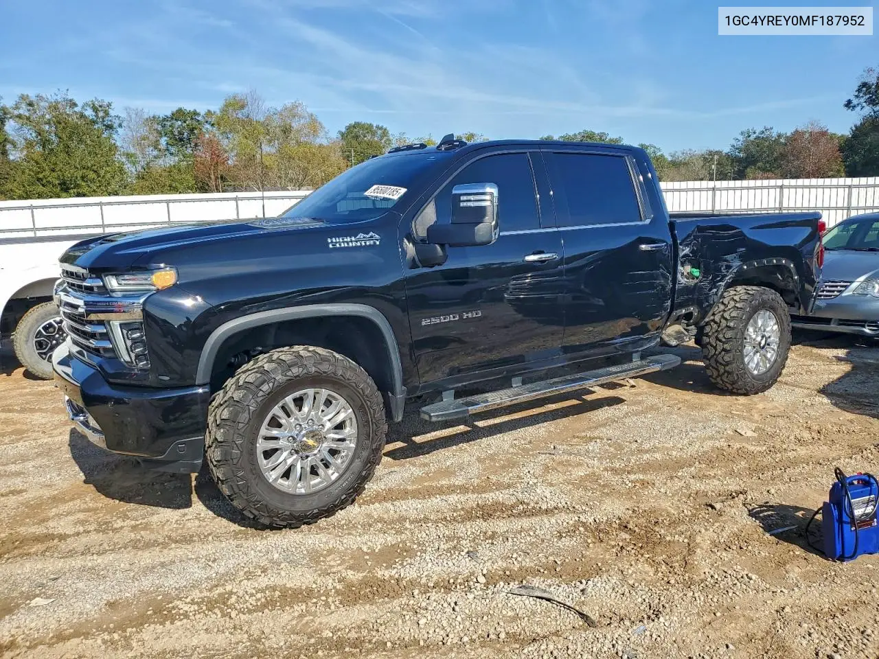 1GC4YREY0MF187952 2021 Chevrolet Silverado K2500 High Country