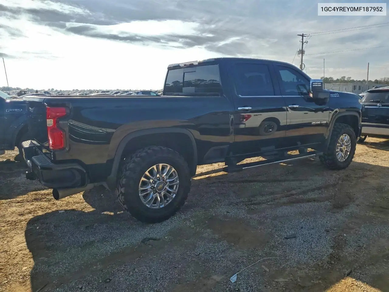 1GC4YREY0MF187952 2021 Chevrolet Silverado K2500 High Country