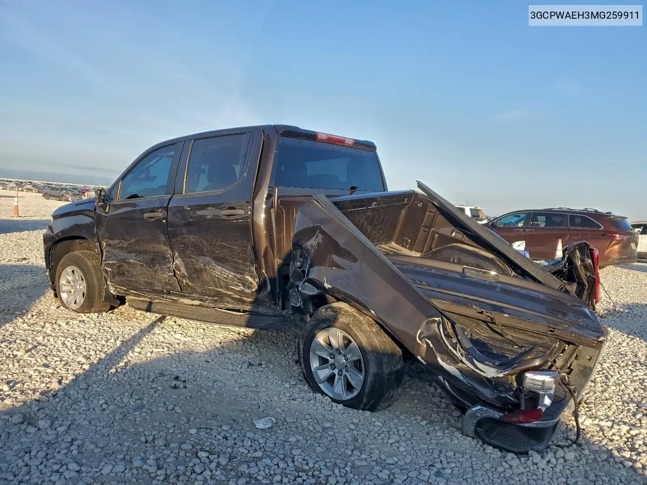 3GCPWAEH3MG259911 2021 Chevrolet Silverado C1500