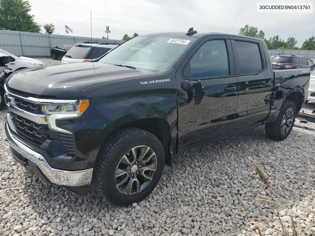 2022 Chevrolet Silverado K1500 Lt VIN: 3GCUDDED5NG613761 Lot: 58437764