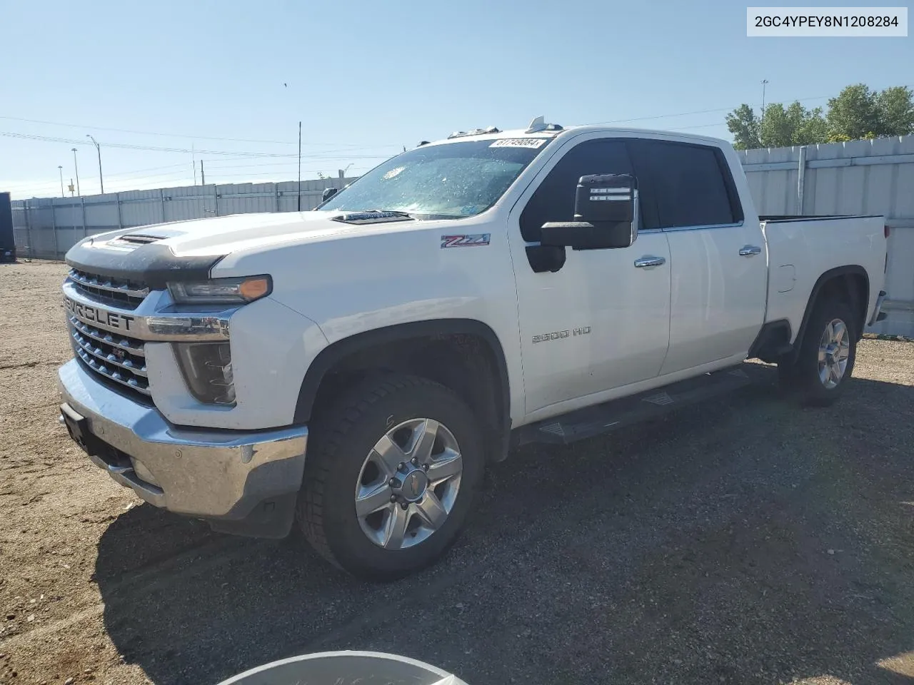 2022 Chevrolet Silverado K2500 Heavy Duty Ltz VIN: 2GC4YPEY8N1208284 Lot: 61749084