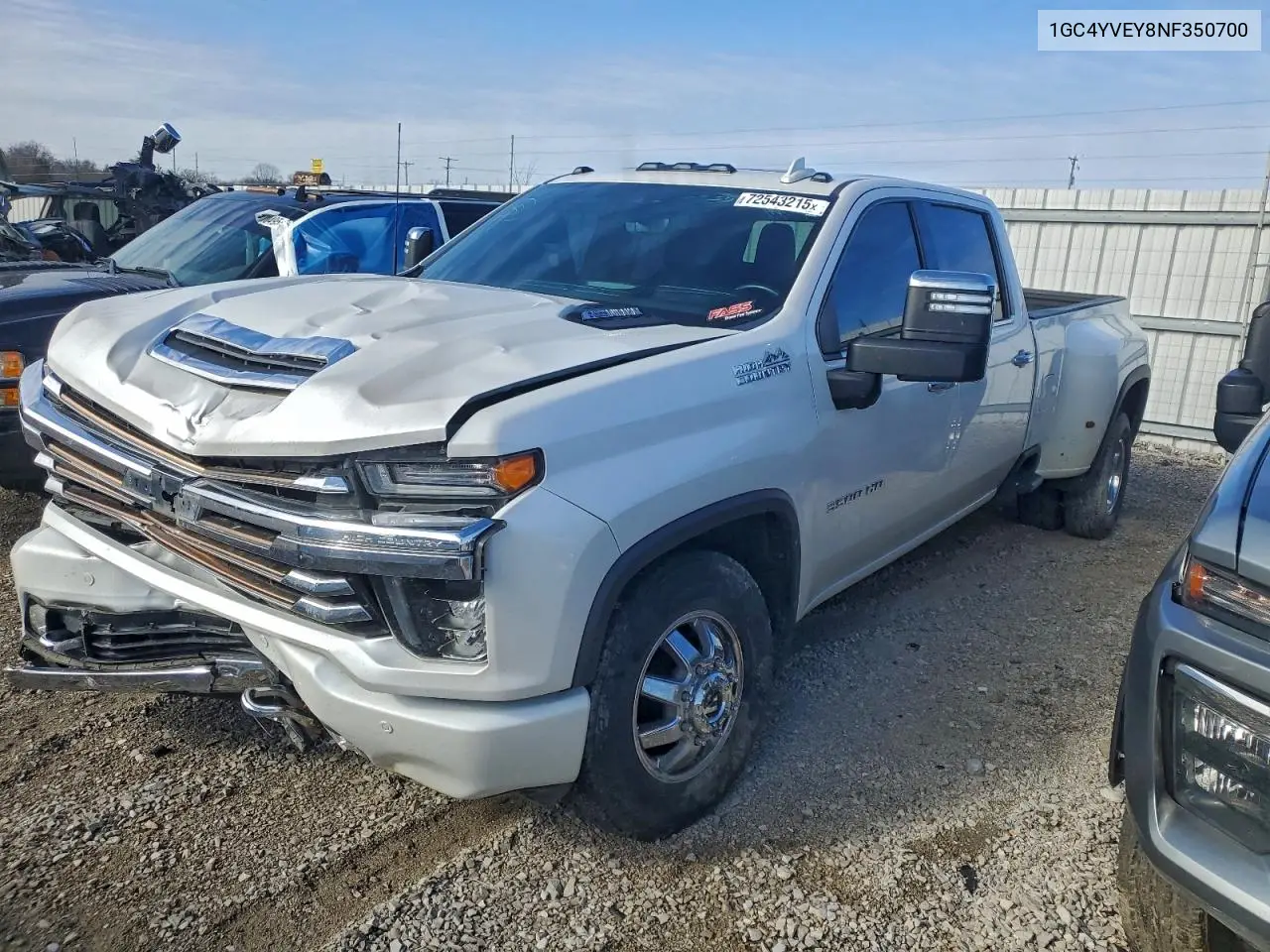 1GC4YVEY8NF350700 2022 Chevrolet Silverado K3500 High Country
