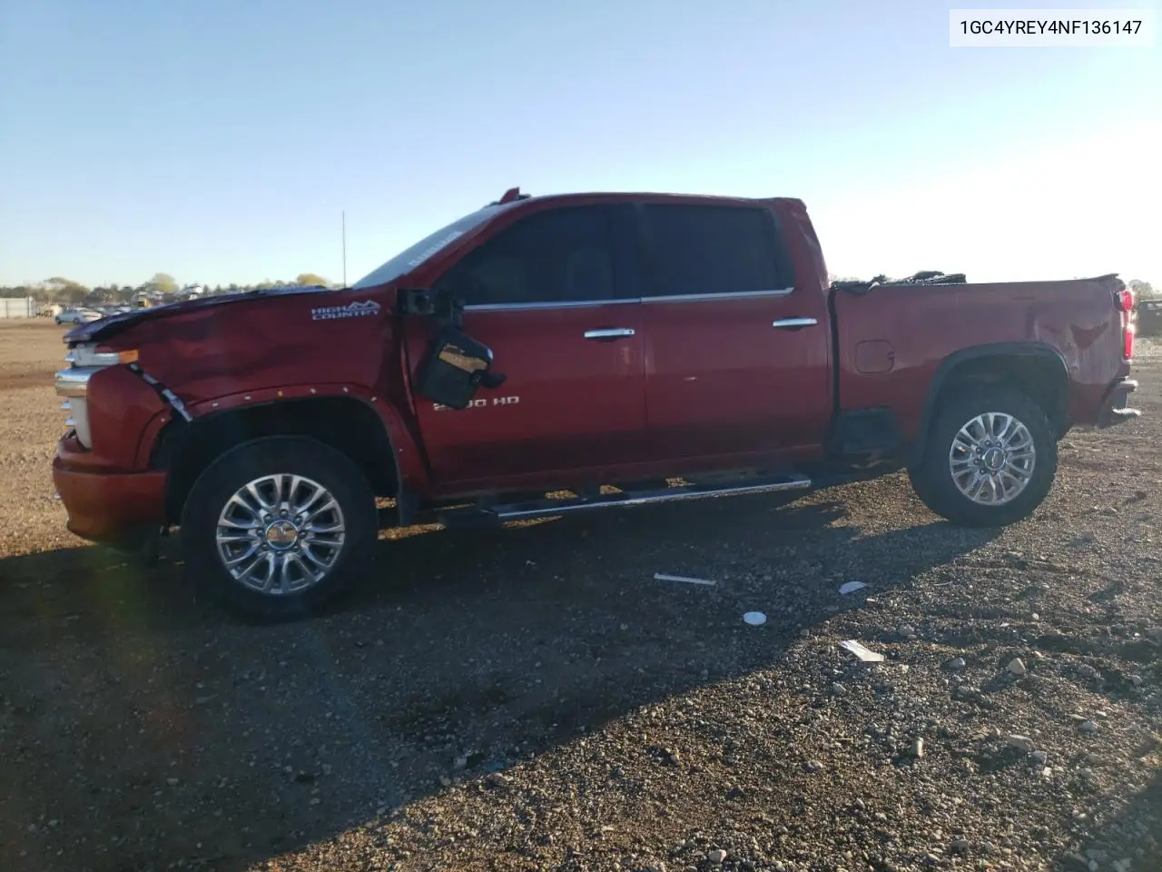 1GC4YREY4NF136147 2022 Chevrolet Silverado K2500 High Country