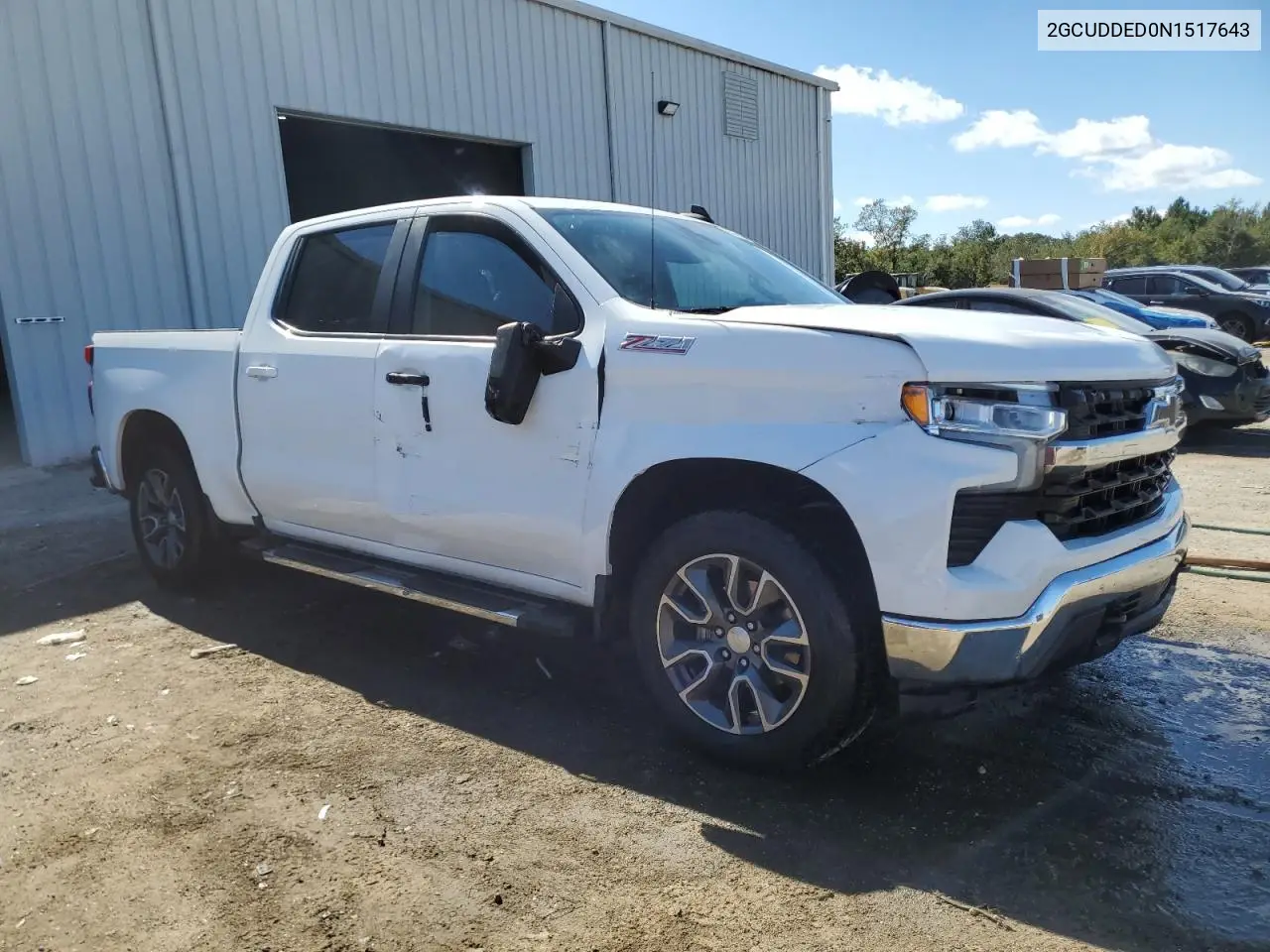 2GCUDDED0N1517643 2022 Chevrolet Silverado K1500 Lt