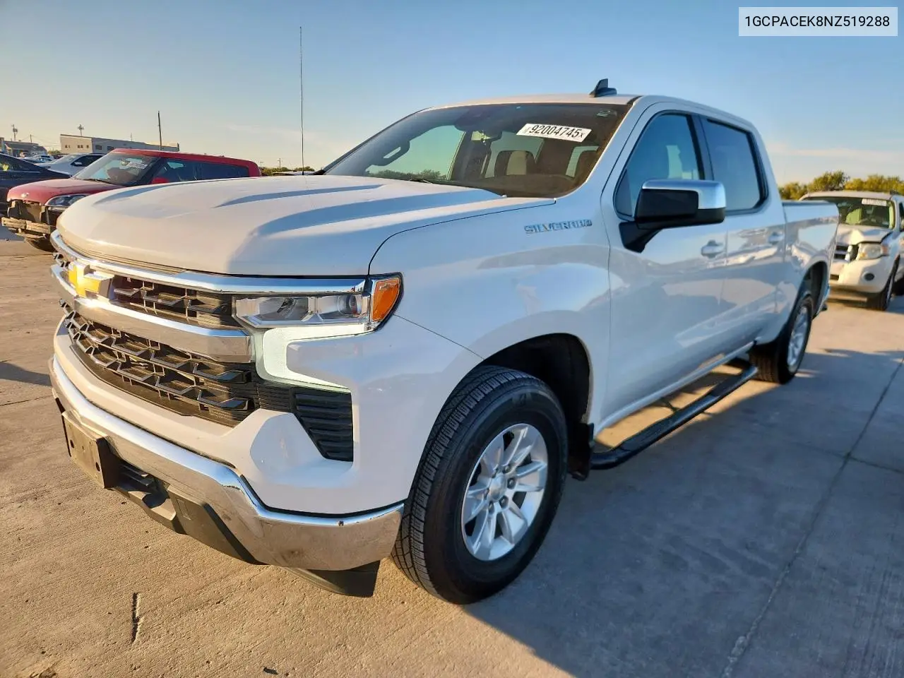 1GCPACEK8NZ519288 2022 Chevrolet Silverado C1500 Lt