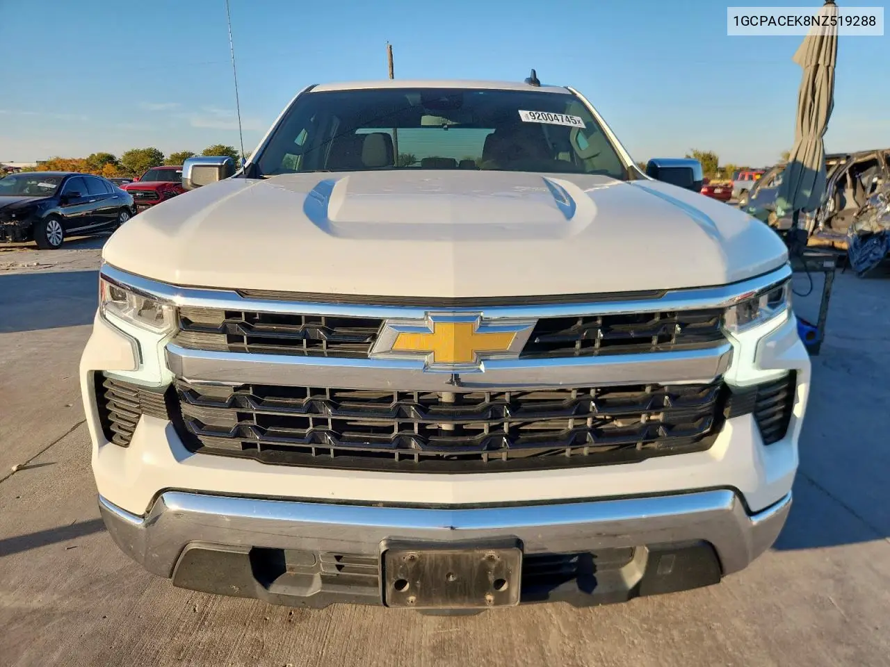 1GCPACEK8NZ519288 2022 Chevrolet Silverado C1500 Lt