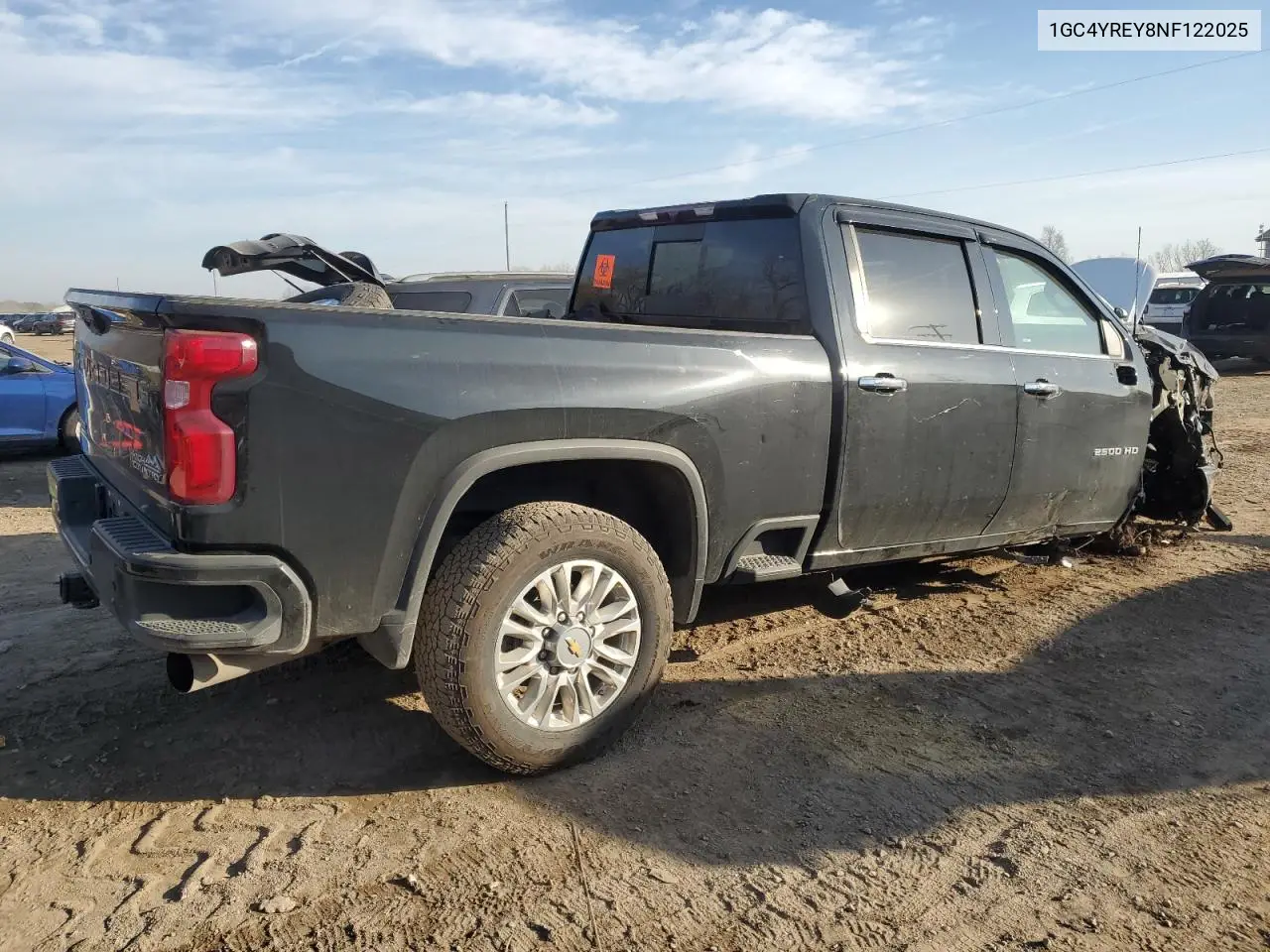 1GC4YREY8NF122025 2022 Chevrolet Silverado K2500 High Country