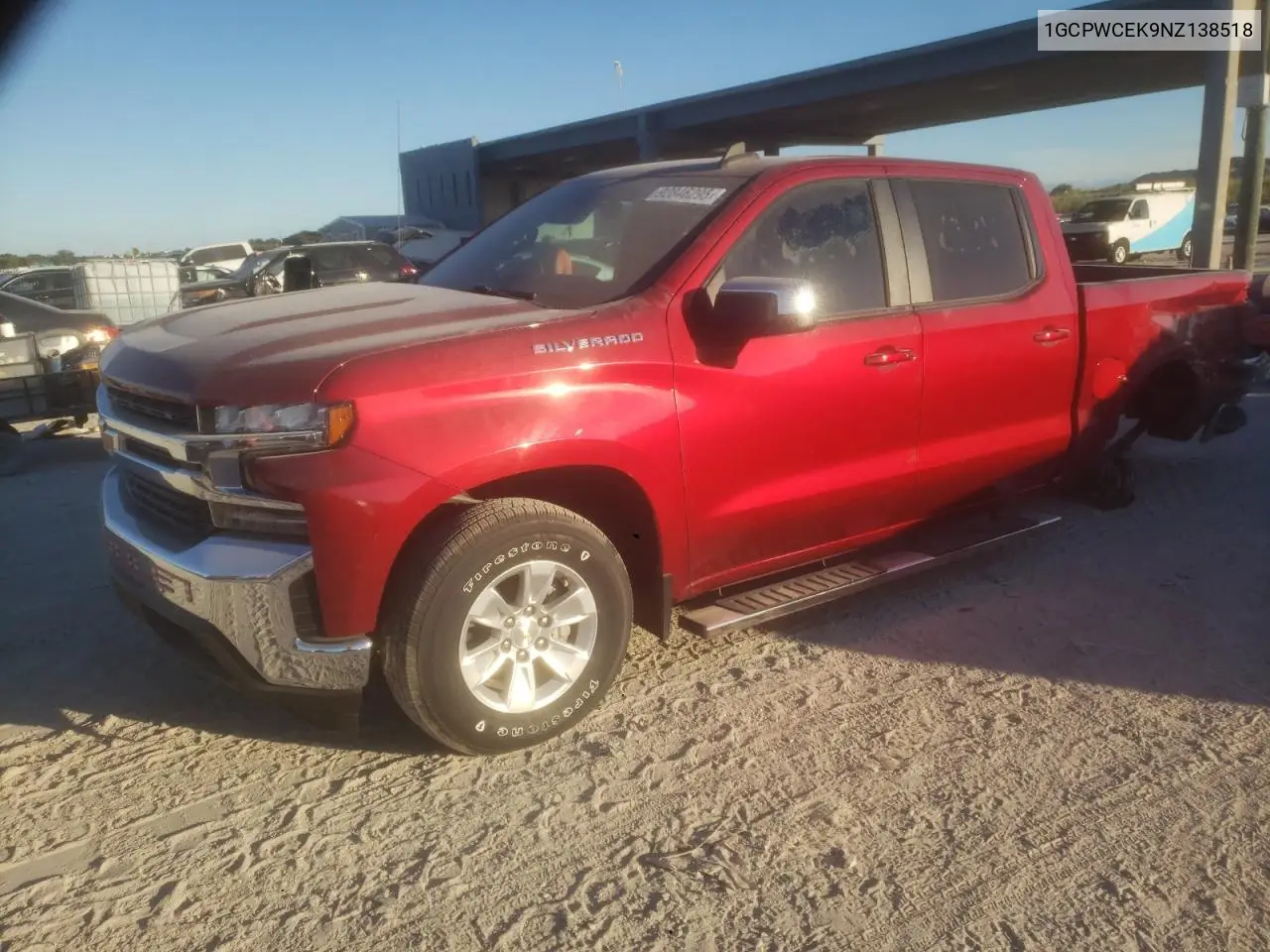 1GCPWCEK9NZ138518 2022 Chevrolet Silverado Ltd C1500 Lt