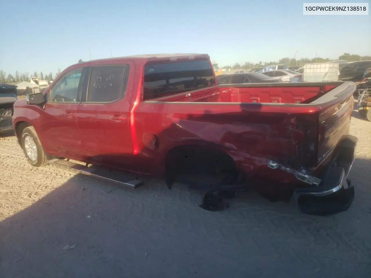 1GCPWCEK9NZ138518 2022 Chevrolet Silverado Ltd C1500 Lt