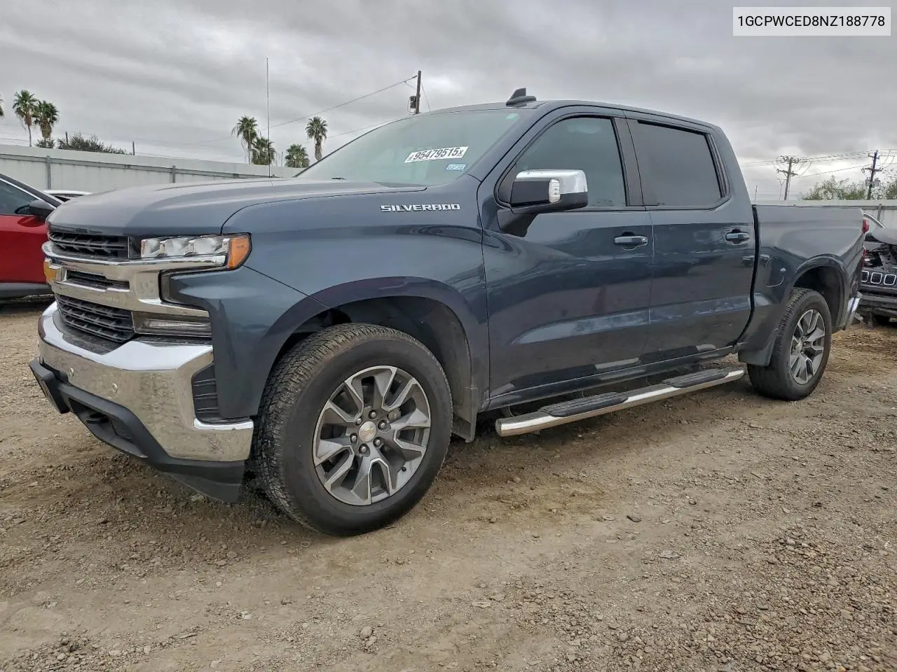 1GCPWCED8NZ188778 2022 Chevrolet Silverado Ltd C1500 Lt