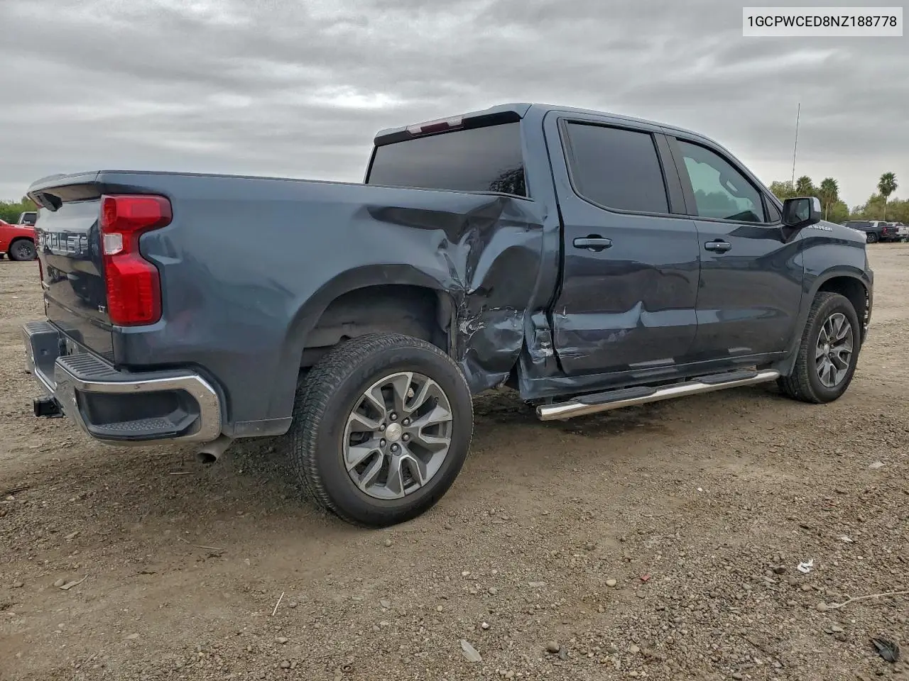 1GCPWCED8NZ188778 2022 Chevrolet Silverado Ltd C1500 Lt