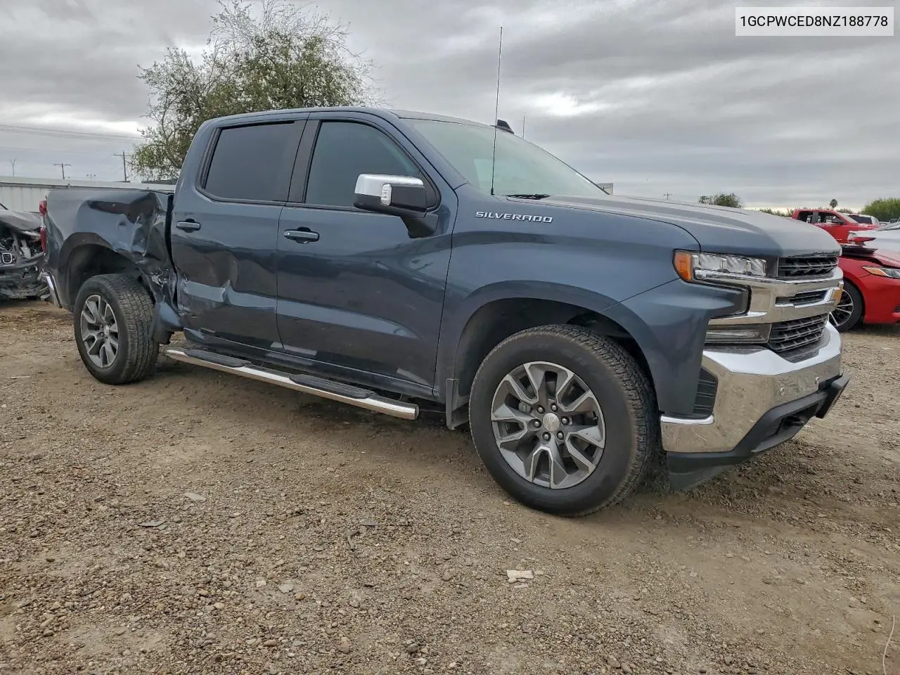 1GCPWCED8NZ188778 2022 Chevrolet Silverado Ltd C1500 Lt