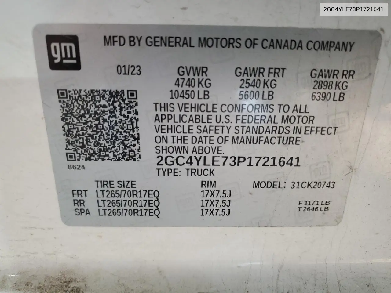 2GC4YLE73P1721641 2023 Chevrolet Silverado K2500 Heavy Duty