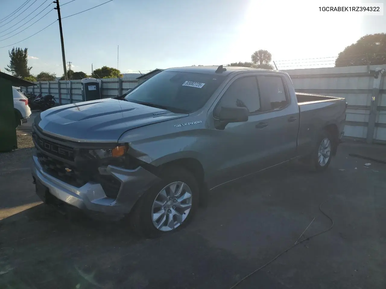 1GCRABEK1RZ394322 2024 Chevrolet Silverado C1500 Custom