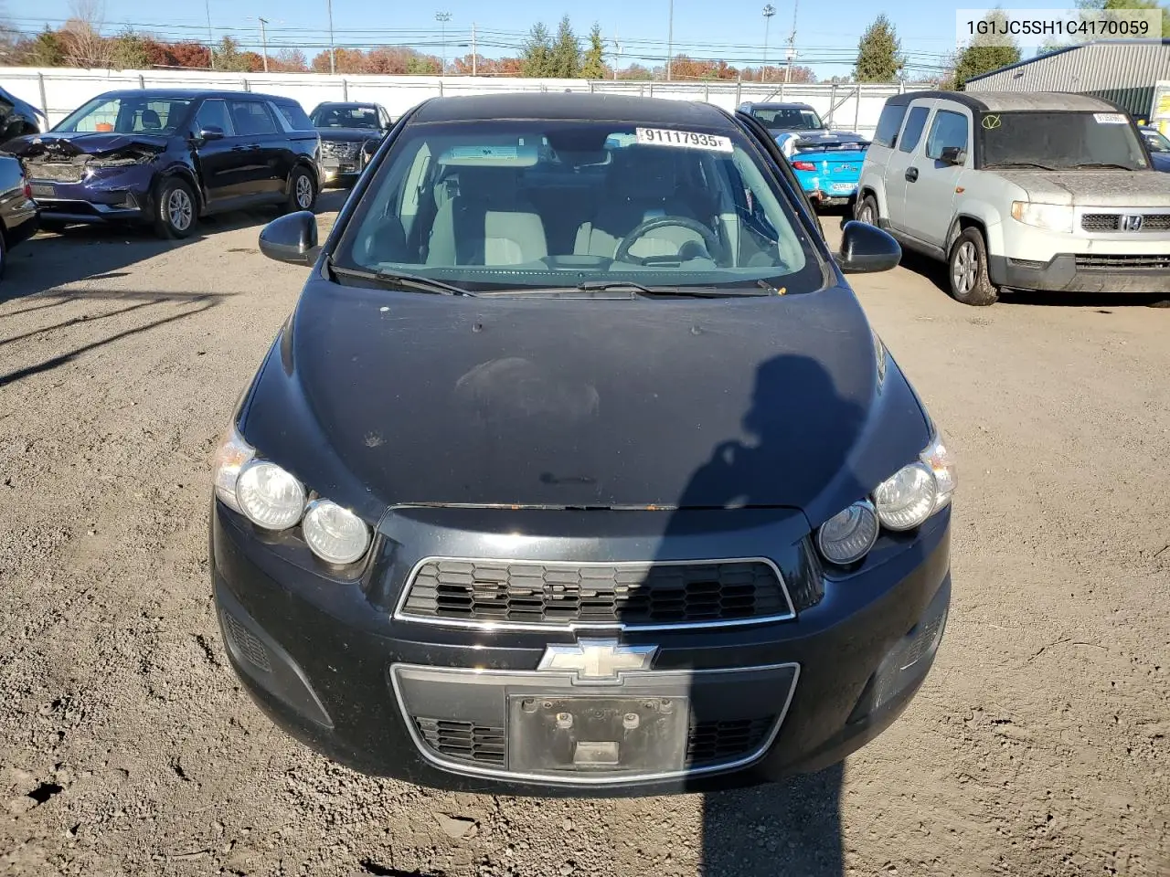 1G1JC5SH1C4170059 2012 Chevrolet Sonic Lt