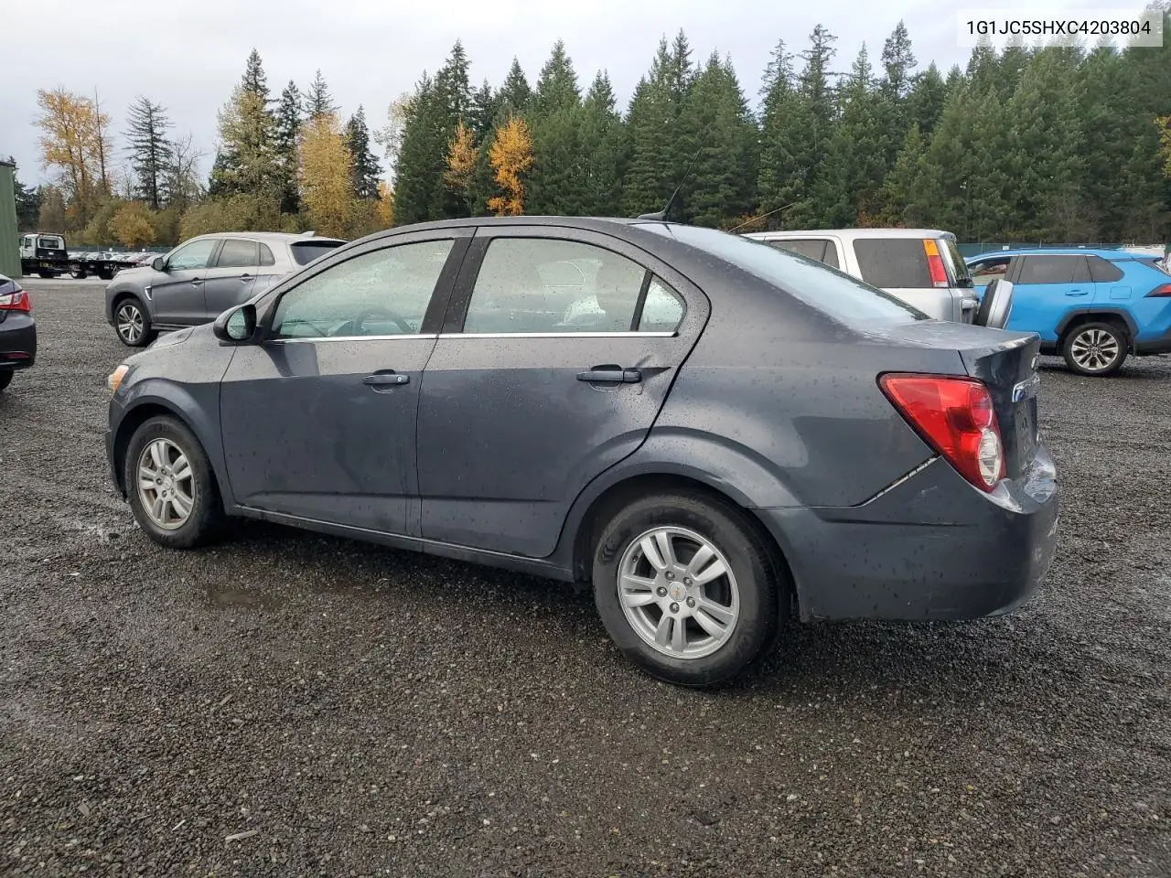 1G1JC5SHXC4203804 2012 Chevrolet Sonic Lt
