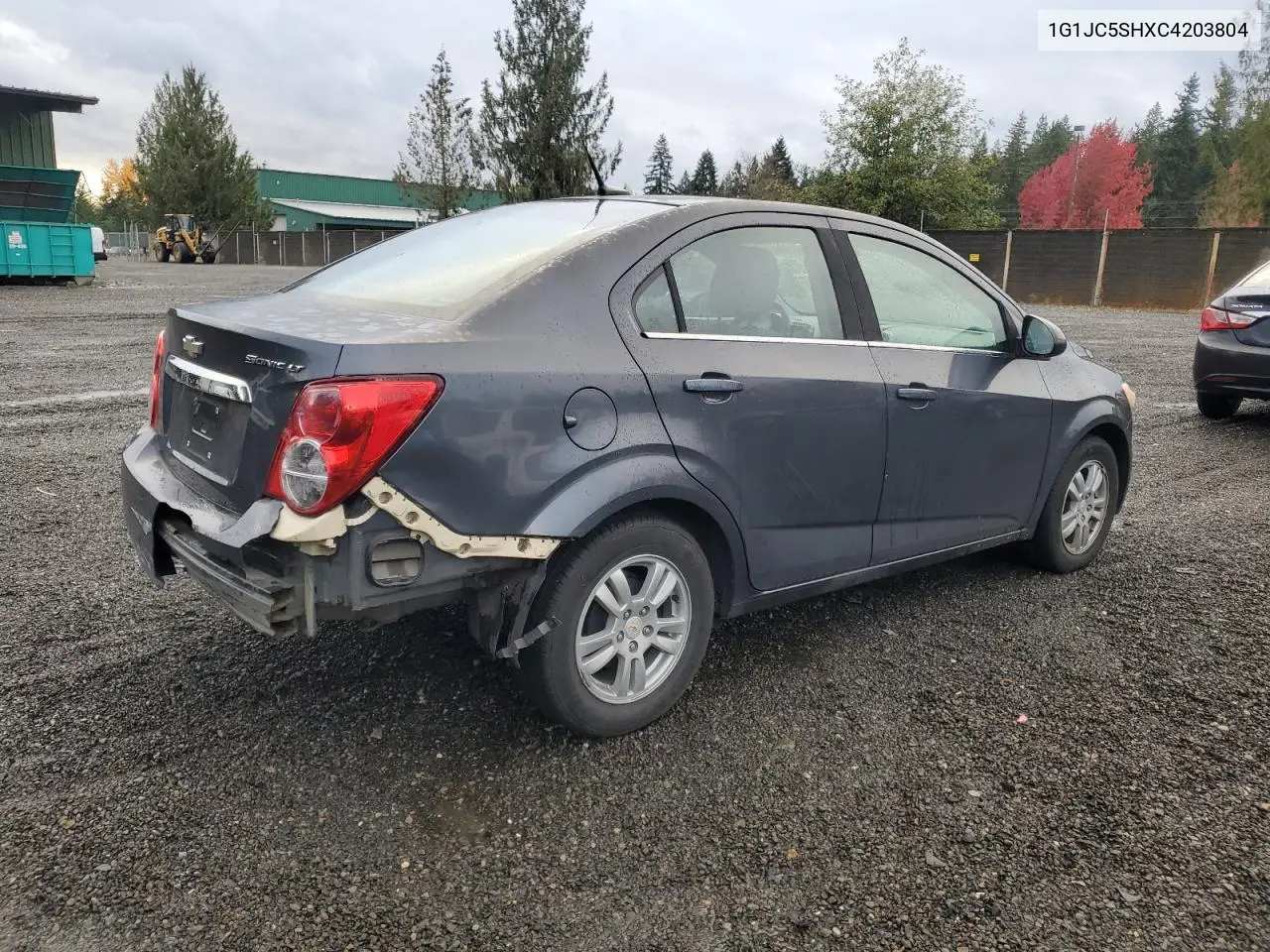 1G1JC5SHXC4203804 2012 Chevrolet Sonic Lt