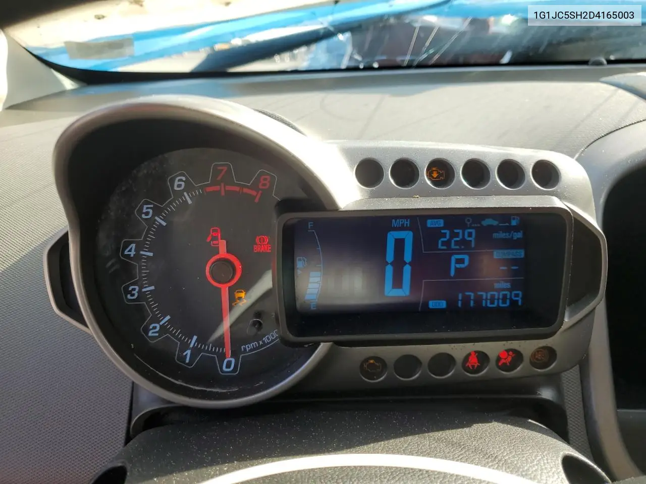 1G1JC5SH2D4165003 2013 Chevrolet Sonic Lt