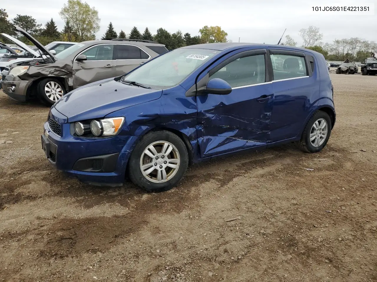 1G1JC6SG1E4221351 2014 Chevrolet Sonic Lt