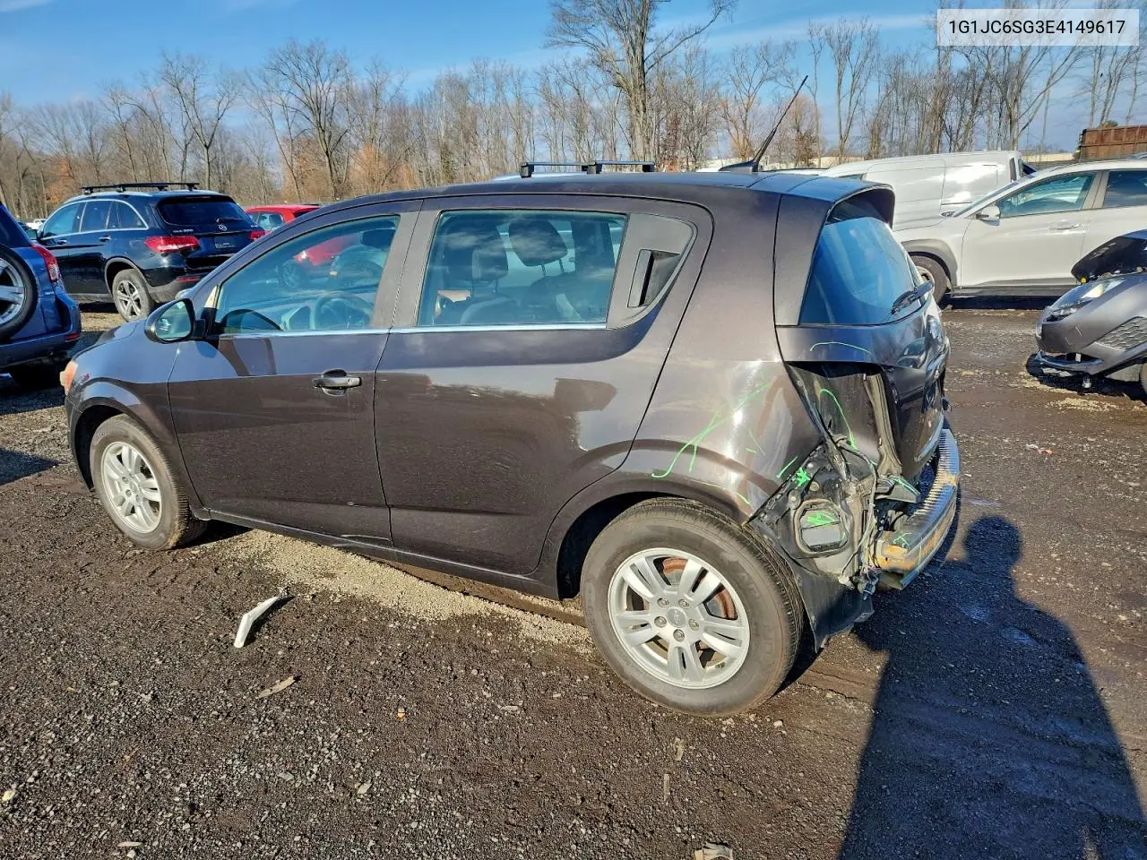 1G1JC6SG3E4149617 2014 Chevrolet Sonic Lt