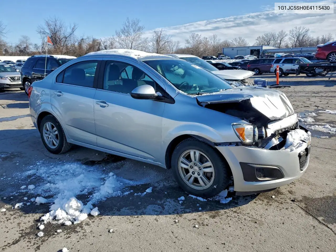 1G1JC5SH0E4115430 2014 Chevrolet Sonic Lt