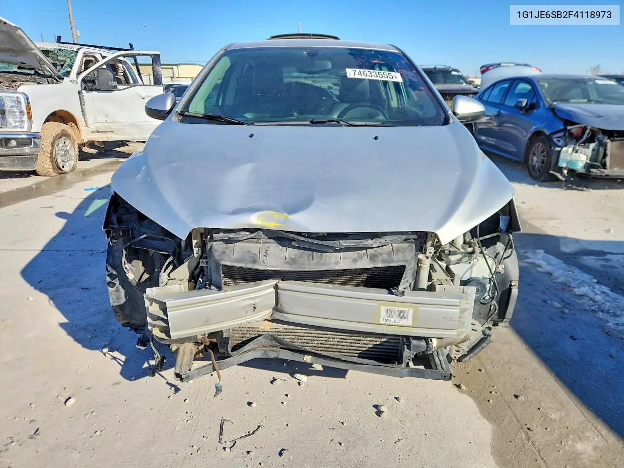1G1JE6SB2F4118973 2015 Chevrolet Sonic Ltz