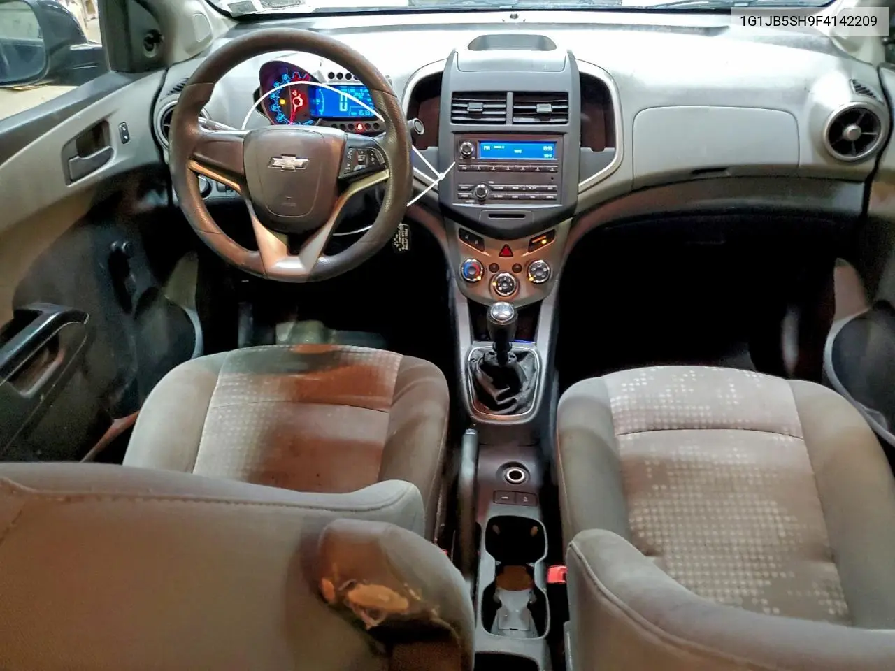 1G1JB5SH9F4142209 2015 Chevrolet Sonic Ls