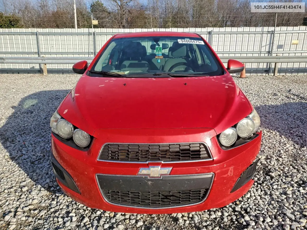 1G1JC5SH4F4143474 2015 Chevrolet Sonic Lt