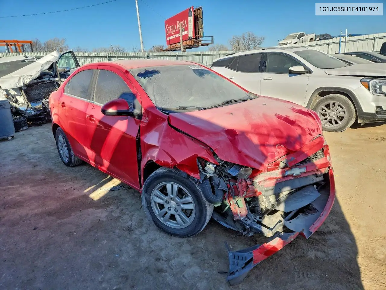 1G1JC5SH1F4101974 2015 Chevrolet Sonic Lt