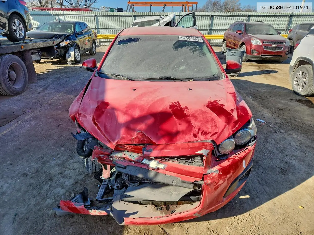 1G1JC5SH1F4101974 2015 Chevrolet Sonic Lt