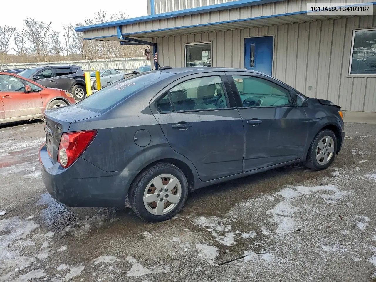 1G1JA5SG1G4103187 2016 Chevrolet Sonic Ls