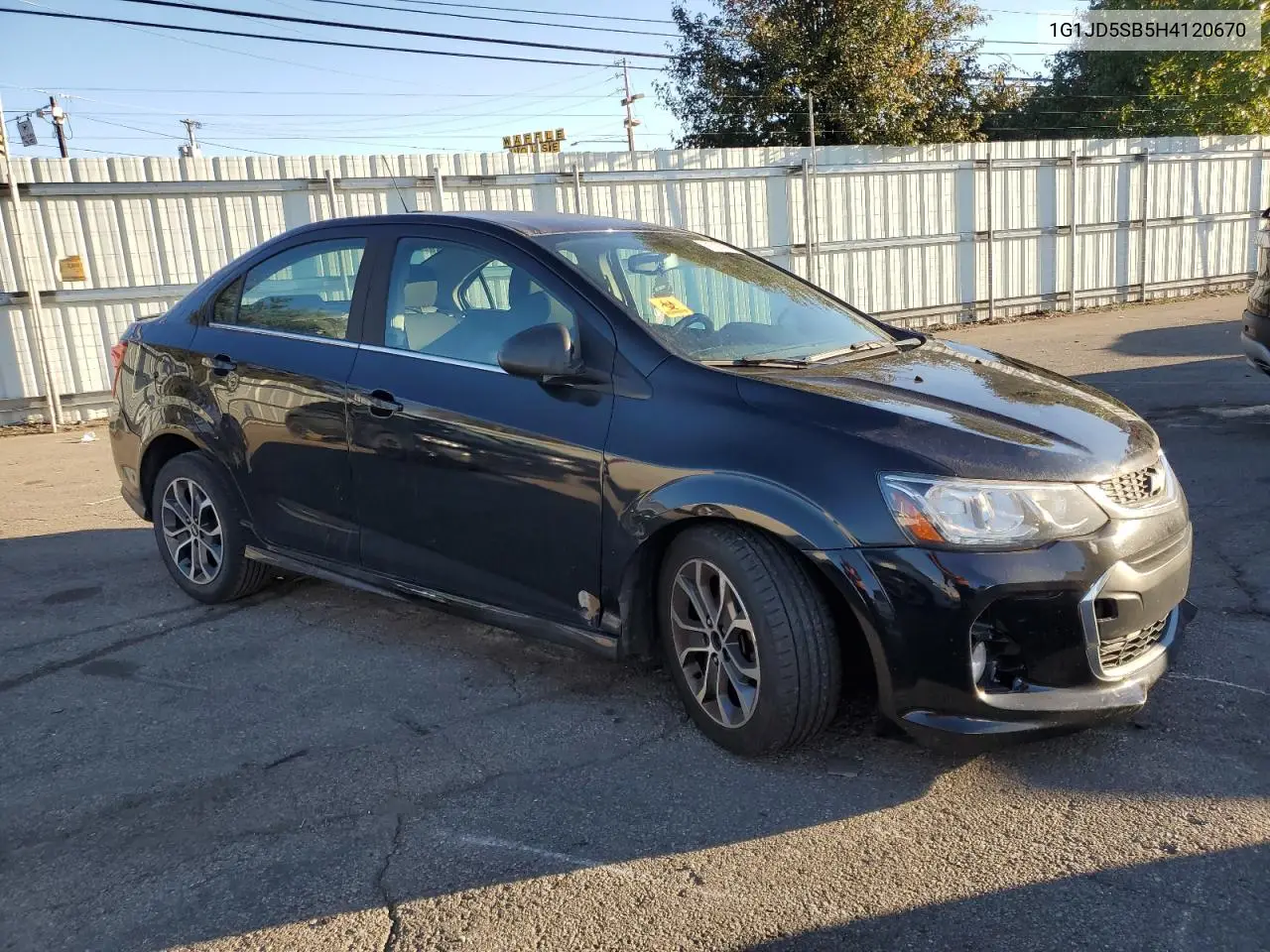 1G1JD5SB5H4120670 2017 Chevrolet Sonic Lt