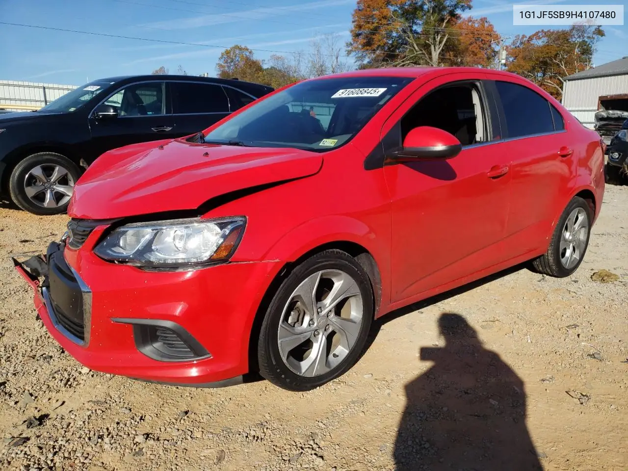 1G1JF5SB9H4107480 2017 Chevrolet Sonic Premier