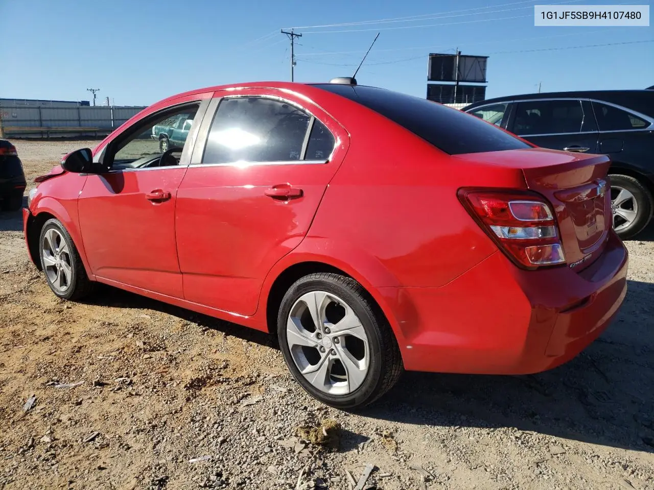 1G1JF5SB9H4107480 2017 Chevrolet Sonic Premier