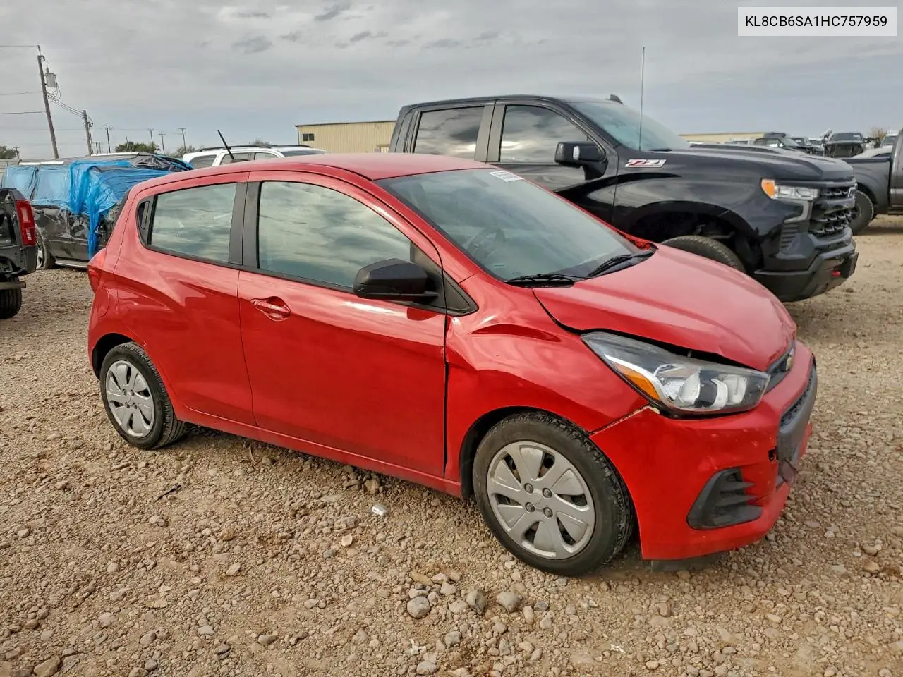 KL8CB6SA1HC757959 2017 Chevrolet Spark Ls